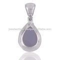 Chalcedony Gemstone 925 Sterling Silver Pendant Jewelry